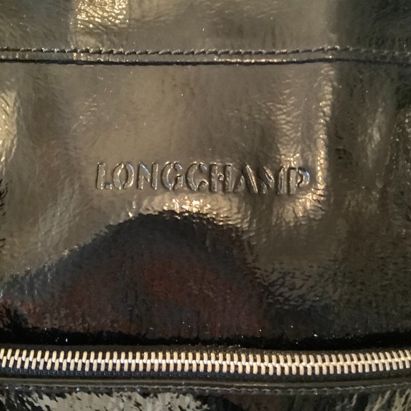 Longchamp Black Patent Leather Handbag - Picture 5 of 5